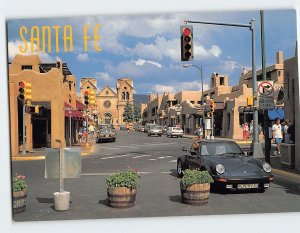 Postcard A Street in Santa Fe New Mexico USA