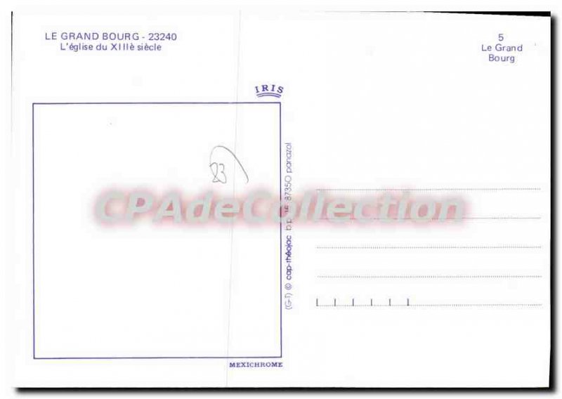 Modern Postcard GRAND BOURG church