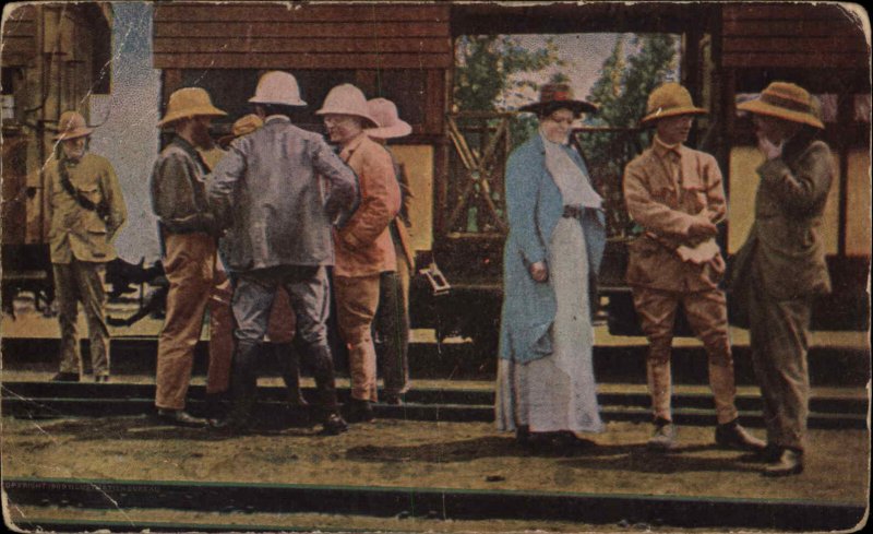 Teddy Roosevelt Sir Alfred Pease�s Ranch Africa c1900s-20s Vintage Postcard