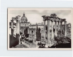 Postcard Parte del Foro Romano Con nuovi scavi Rome Italy