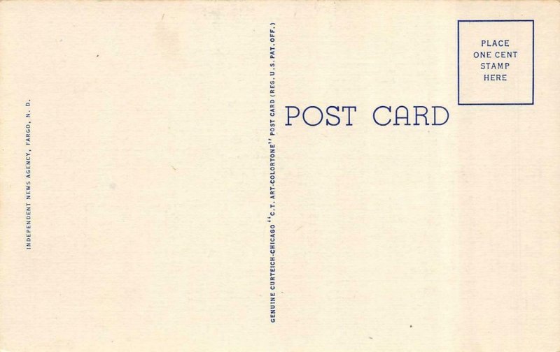 FARGO North Dakota ND~ BROADWAY Street Scene LUGER FURNITURE Coke Truck Postcard