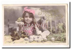 Old Postcard Fancy Happy Easter (eggs)