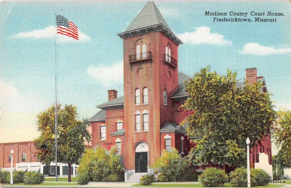 Details about   Fredericktown Missouri Madison County Court House Vintage Postcard JF360097 