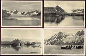 norge norway SPITSBERGEN SVALBARD (1928) Set of 20 RPPC