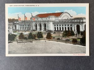 New Union Station Washington DC Litho Postcard H2164082756