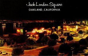 California Oakland Jack London Square On The Estuary At Night