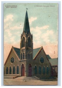 1907 Albuquerque New Mexico 1st Methodist Church Postcard P30E