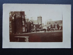 Northampton MAIDWELL HALL shows Meeting on Horse Back HUNTING? c1905 RP Postcard