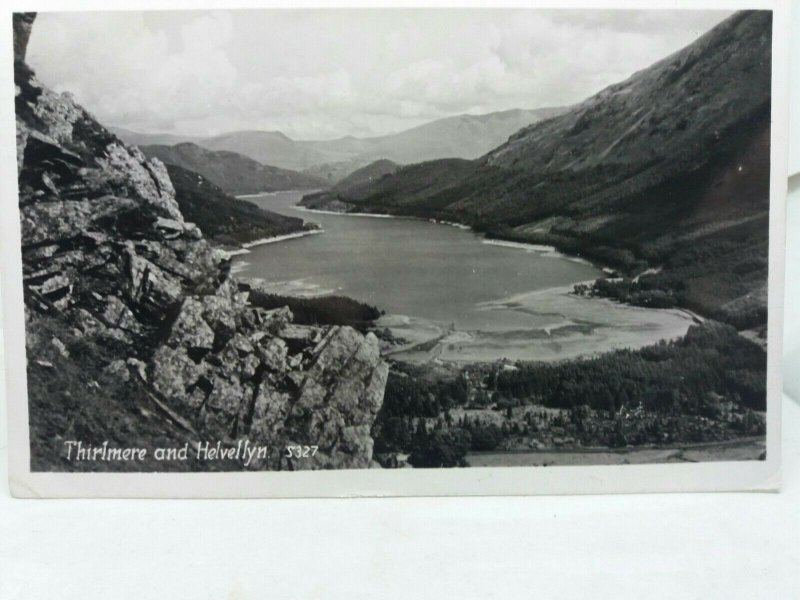 Vintage RP Postcard Thirlmere and Helvellyn Cumbria 1930s
