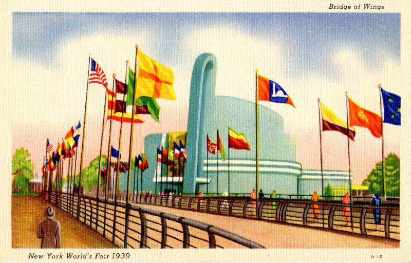 NY - 1939 New York World's Fair. Bridge of Wings