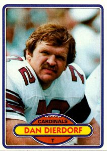 1980 Topps Football Card Dan Dierdorf T Arizona Cardinals sun0404