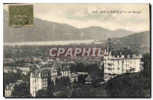 Old Postcard Aix les Bains and Lake Bourget