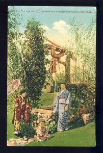 Coronado, California/CA Postcard, At The Well, Japanese Tea Garden
