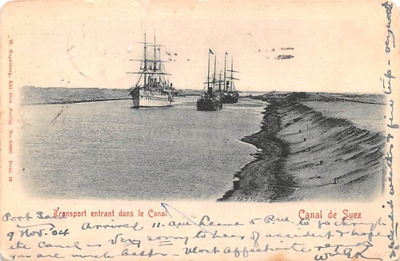 Canal de Suez Egypt, Egypte, Africa 1904 Missing Stamp 