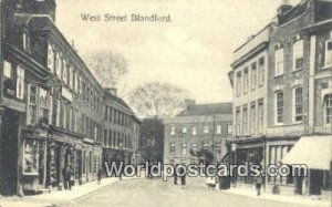 West Street Blandford UK, England, Great Britain 1909 