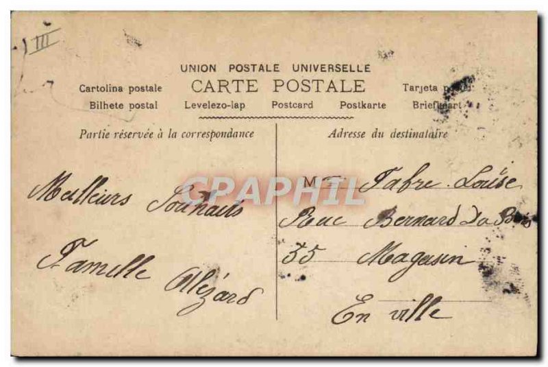 Old Postcard Fancy Surname Louis
