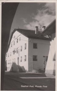 Gasthof Post Pfunds Tirol Real Photo Austria Austrian Vintage Postcard