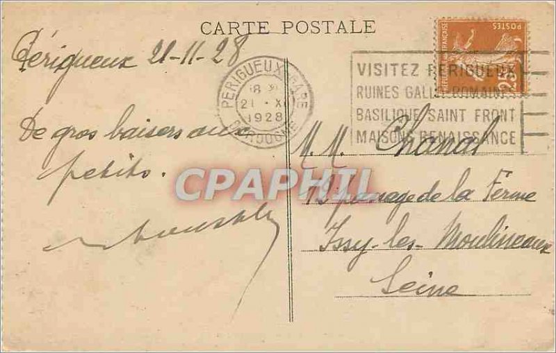 Postcard Old House Perigubun the Renaissance Street Aiegeanuo