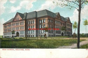 3 Postcards, Holyoke, Massachusetts, High School Scenes