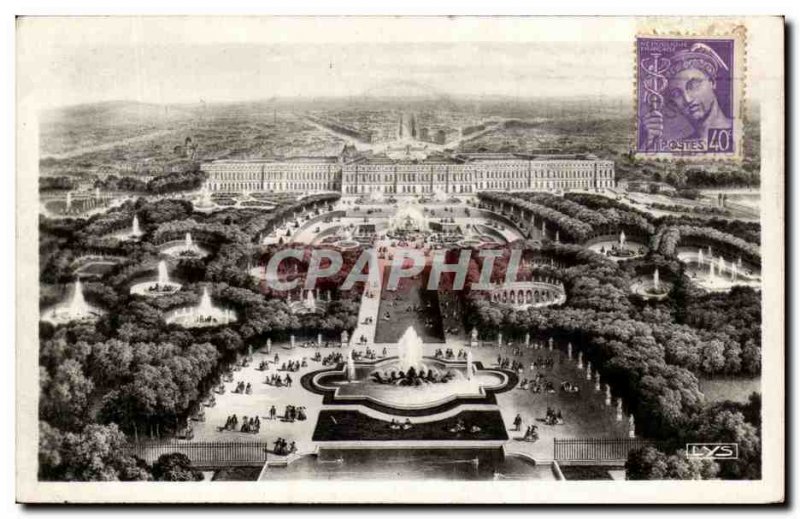 Postcard Old Versailles Panorama