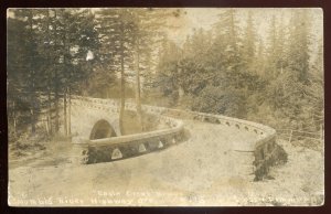 dc2054 - EAGLE CREEK Oregon 1920s Bridge Columbia River Highway. Real Photo PC