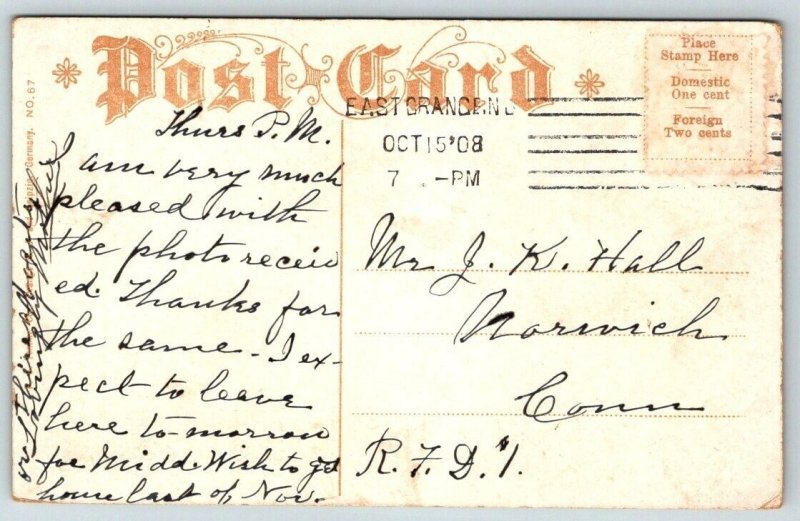 Promenade  Branch Brook Park  Newark   New Jersey   Postcard  1908