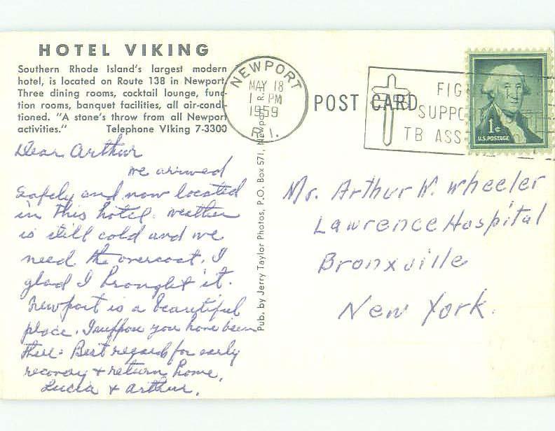 Pre-1980 VIKING HOTEL Newport Rhode Island RI HQ1846