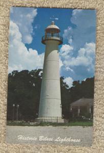 Post Card Historic Biloxi Lighthouse Mississippi Scenic