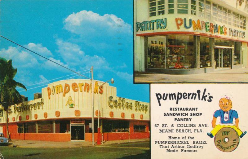 Pumperniks Restaurant and Sandwich Shop - Miami Beach FL, Florida - pm 1958