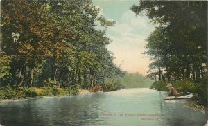 Postcard Maine Southwick Old Canal Lake Congamond C-1910  Springfield 23-4175