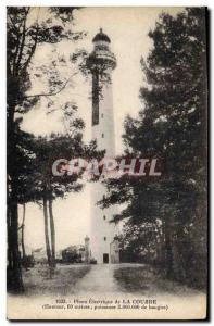 Old Postcard Lighthouse Electric of The Curve