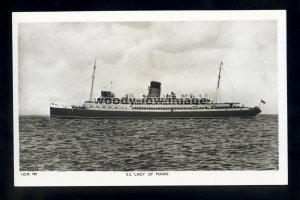 f1846 - Isle of Man Ferry - Lady of Mann , built 1930 - postcard