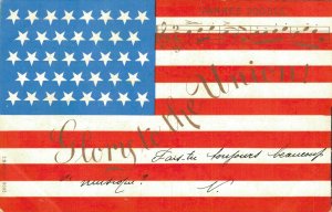 Yankee Doodle Glory To The Union! Partiotic Postcard USA Flag 06.26 