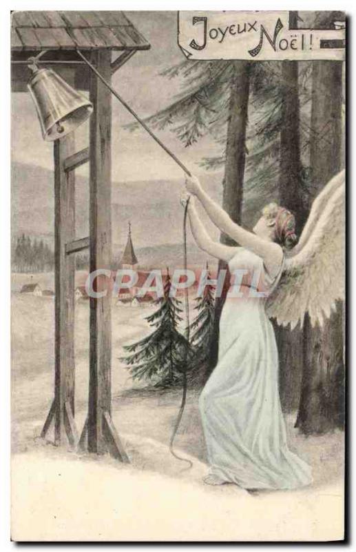 Old Postcard Angel Christmas Fantasy