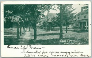 PINE BUSH N.Y. MAIN STREET 1905 ANTIQUE POSTCARD