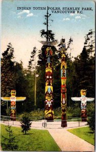 Postcard NATIVE INDIAN SCENE Vancouver British Columbia BC AO1057