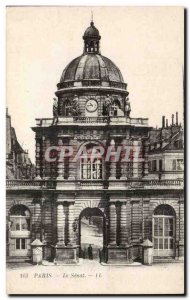 Paris Old Postcard Senate