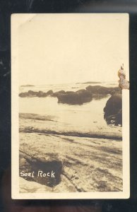 RPPC SEAL ROCK OREGON SEAL ROCK PACIFIC OCEAN VINTAGE REAL PHOTO POSTCARD