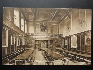 Cambridge: SYDNEY SUSSEX COLLEGE DINING ROOM c1908 Pub By F. Frith & Co 140515