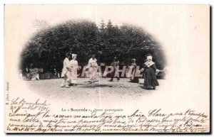 Old Postcard The Auvergne Bourree dance Folklore Costume