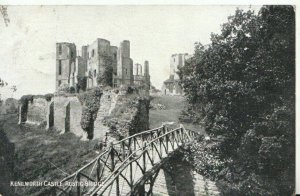 Warwickshire Postcard - Kenilworth Castle - Rustic Bridge - Ref TZ6756