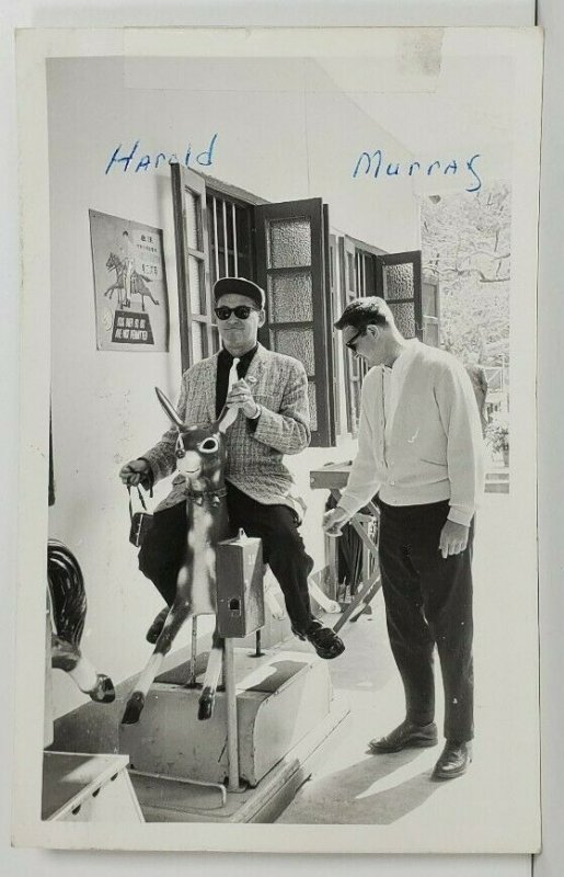 MN Two Men on Ride in Japan 1964, Harold Griffith & Murry Goldstein Postcard O7