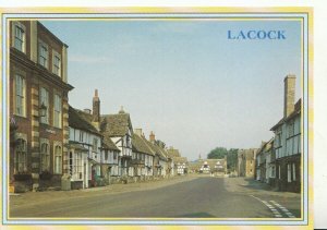 Wiltshire Postcard - Lacock - Showing Houses - Ref 20808A