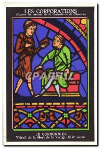 Modern Postcard of The Corporate & # 39apres the windows of the Cathedral of ...