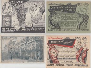 CLOCKS WATCHES Industry 100 Vintage postcards Mostly Pre-1940 (L5483)