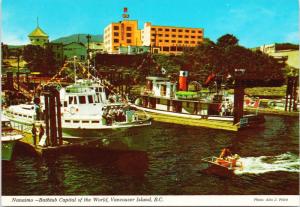 Nanaimo BC Bathtub Capital of World Boats Boating Unused Vintage Postcard D55