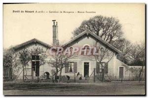 Old Postcard Foret Senart Carrefour Montgeron House Forestiere