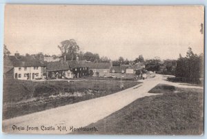 Warwickshire England Postcard View from Castle Hill Kenilworth c1910 Antique