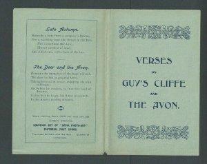 Ca 1924 Post Card Great Britain Guys Cliffe 7 Cards Verses Poetic Near Warwick