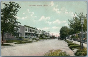 CORONA LONG ISLAND NY EAST GRAND AVENUE ANTIQUE POSTCARD